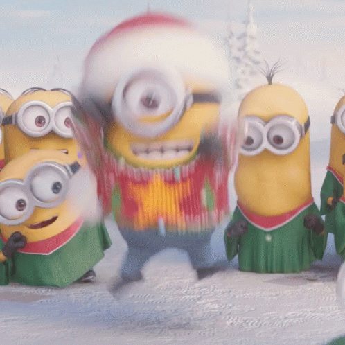 Merry Christmas Excited GIF - Merry Christmas Excited Minions GIFs