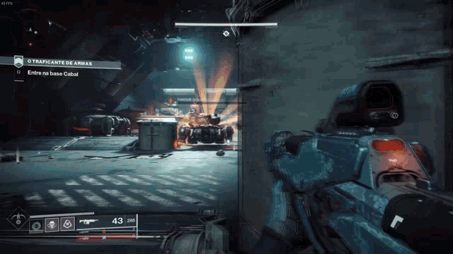 a screenshot of a video game shows the number 43