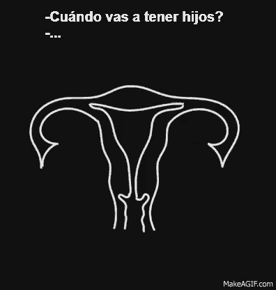 a drawing of a woman 's uterus with an elephant trunk giving the middle finger .