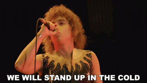 We Will Stand Up In The Cold Josh Kiszka GIF - We Will Stand Up In The Cold Josh Kiszka Greta Van Fleet GIFs