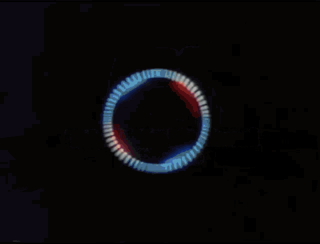 a red and blue rb logo is displayed on a black screen
