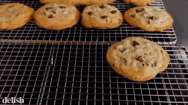 Chocolate Chip Cookies Bake Goods GIF - Chocolate Chip Cookies Bake Goods Dessert GIFs