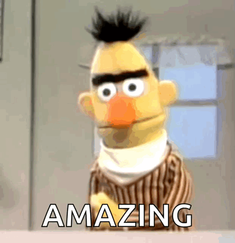 Bert Sesame Street GIF - Bert Sesame Street Man Fainting GIFs