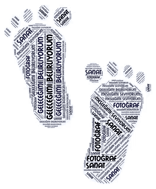 the word sanat that is on a foot