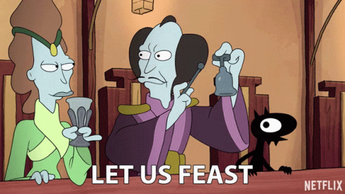 Let Us Feast Bell GIF - Let Us Feast Bell Bring In The Food GIFs