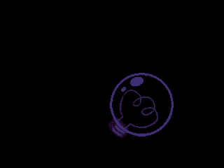 a pixel art drawing of a person holding a lightning bolt .