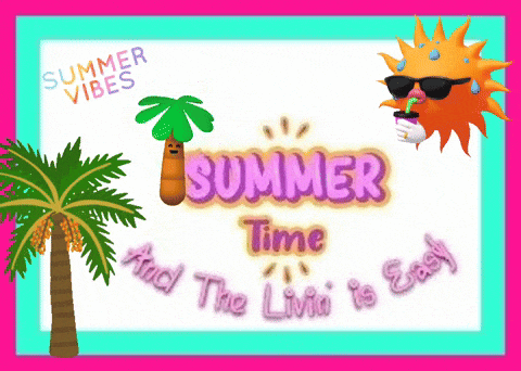a sign that says summer time and the living is easy
