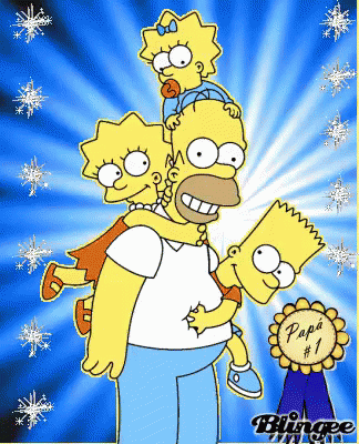 Papa #1 GIF - Fathers Day Homer Lisa GIFs