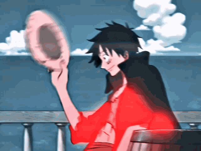 Luffy Spinning Hat Luffy Spinning His Hat GIF - Luffy Spinning Hat Luffy Spinning His Hat GIFs