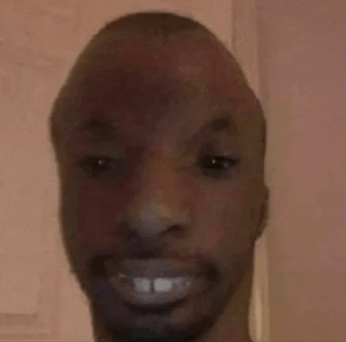 a bald man with a beard is smiling for the camera .
