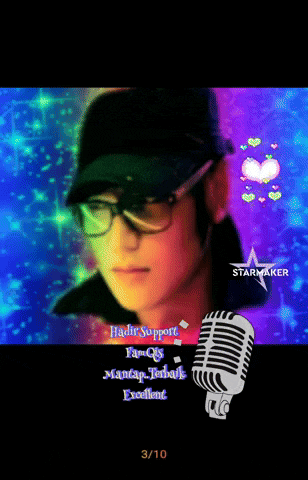 a picture of a man wearing glasses and a hat with a starmaker logo in the upper right corner