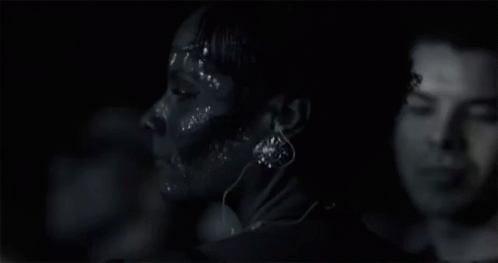 Face Paint Eyes Closed GIF - Face Paint Eyes Closed Feeling The Music GIFs