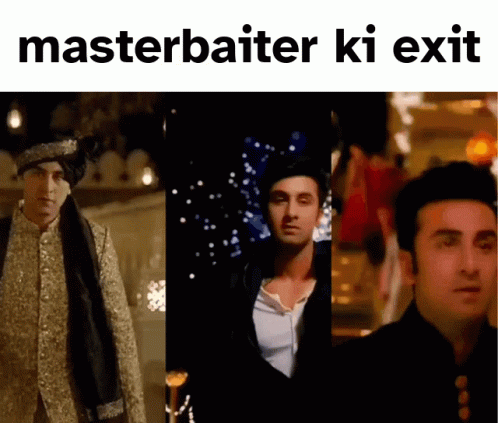 Masterbaiter Master Exit GIF - Masterbaiter Master Exit Ranveer Exit GIFs