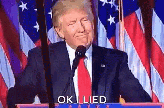 Donald Trump I Lied GIF - Donald Trump I Lied Thumbs Up GIFs