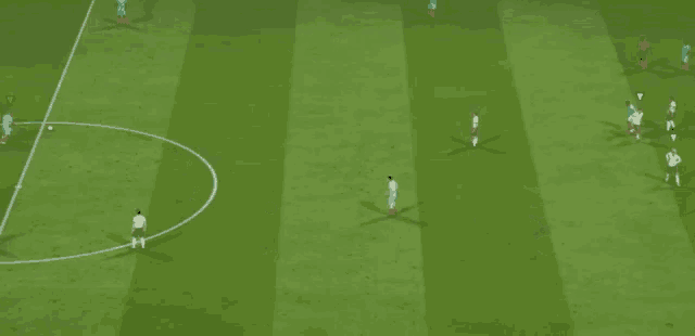 a soccer game is being played on a field with sir harry kane in the center of the field