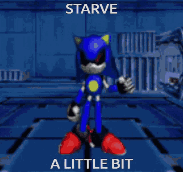 Metal Sonic Starve A Little Bit GIF - Metal Sonic Starve A Little Bit Dancing GIFs