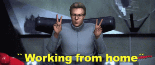 Working From Home Air Quote GIF - Working From Home Air Quote Wfh GIFs