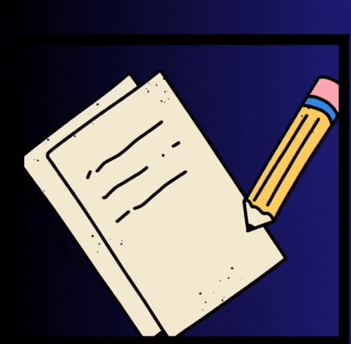 a drawing of a notebook and a pencil with the words wow nic written on it
