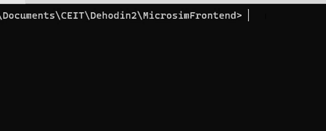 a black screen with white text that says npm install on it