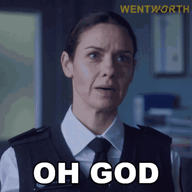 Oh God Vera Bennett GIF - Oh God Vera Bennett Wentworth GIFs