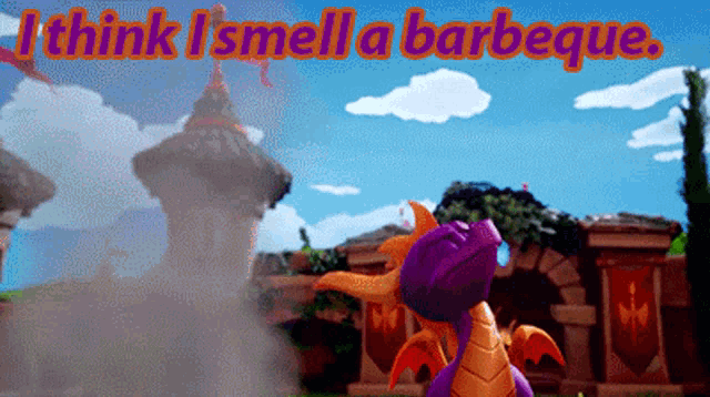 Spyro I Think I Smell A Barbeque GIF - Spyro I Think I Smell A Barbeque Bbq GIFs