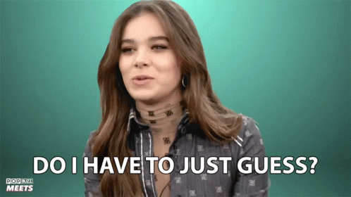 Do I Have To Just Guess Hailee Steinfeld GIF - Do I Have To Just Guess Hailee Steinfeld Popbuzz GIFs