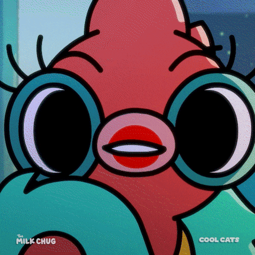 a close up of a cartoon character from the cool cats