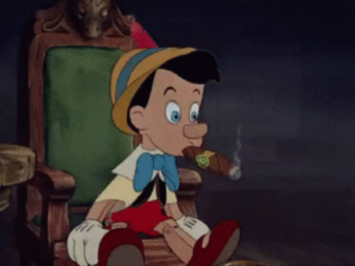 Pinocchio Cigarette GIF - Pinocchio Cigarette Cigarro GIFs