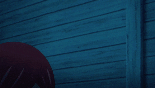 a girl with red hair has a yellow arrow pointing to her face