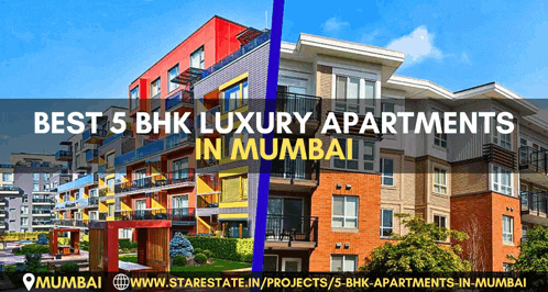 a banner for best 5 bhk luxury apartment in mumbai