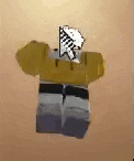 a cartoon character wearing a yellow hoodie and gray shorts is floating in the air .