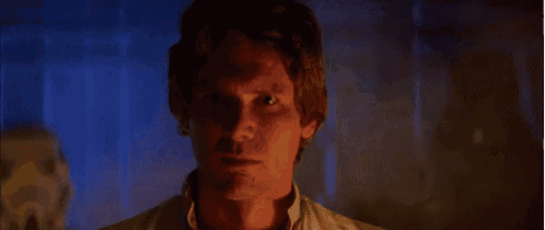 a close up of a man 's face with the words i know in the corner .