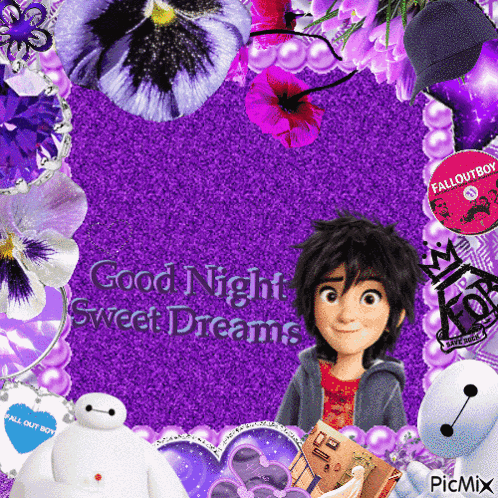 a picture of a boy with the words good night sweet dreams at the top