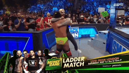 a ladder match is being broadcast live from london on saturday july 1st