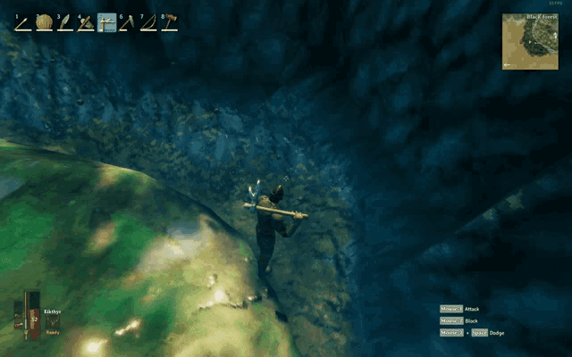 a screenshot of a video game shows a man riding a horse in the air