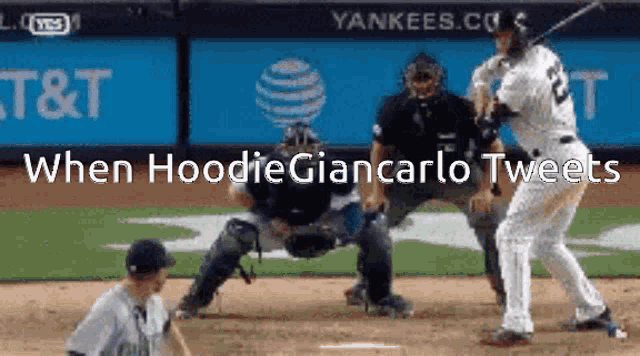 Hoodie Giancarlo Tweets GIF - Hoodie Giancarlo Tweets Yankees GIFs