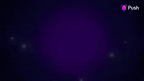 a purple background with blocks and the word push