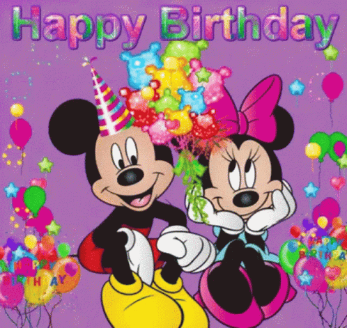 Happy Birthday Minnie Mouse GIF - Happy Birthday Minnie Mouse Mickey Mouse GIFs