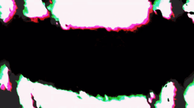 a black background with a rainbow of colors and a white border
