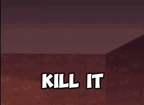 a cartoon character is holding a rocket launcher and the words kill it are above him