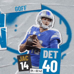 Detroit Lions (40) Vs. Jacksonville Jaguars (14) Fourth Quarter GIF - Nfl National Football League Football League GIFs