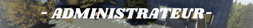 a blurred image of a parking lot with the words administrateur in white letters
