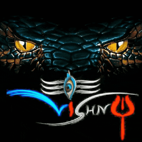 a picture of a snake with the word shiva in the background
