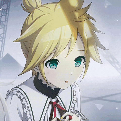 a drawing of a girl with blonde hair and green eyes