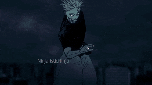 a red background with the words ninjaisticninja written on it