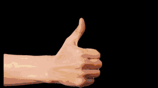 a hand giving a thumbs up with a flame coming out of the thumb
