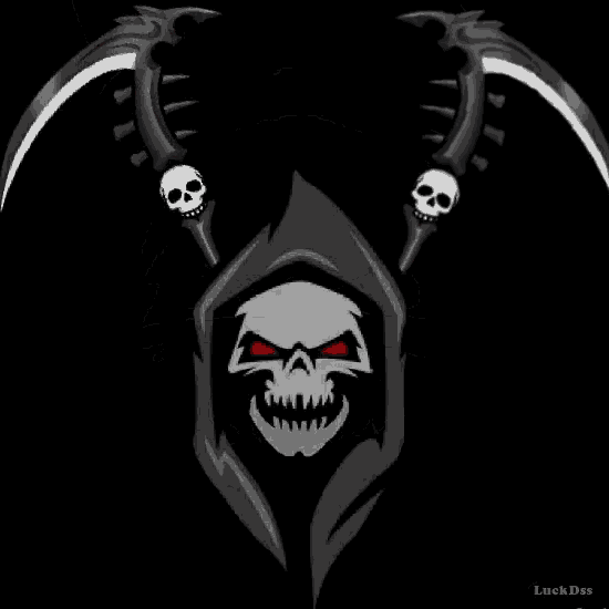 a logo for the reapers team with a skull