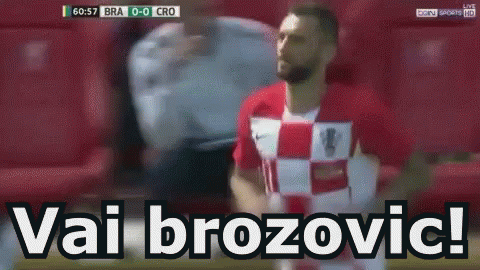 Brozovic Croazia Mondiali Calcio Calciatore GIF - Brozovic Croatia World Cup GIFs