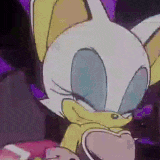 a close up of a cartoon character with a yellow scarf around his neck .