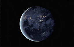 a picture of the earth taken from space shows the middle east at night